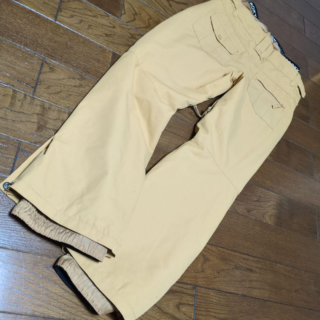 【美品】ROXY　スノボウェア　上下セット　総柄　小花柄　キャメルブラウン　Ｓ