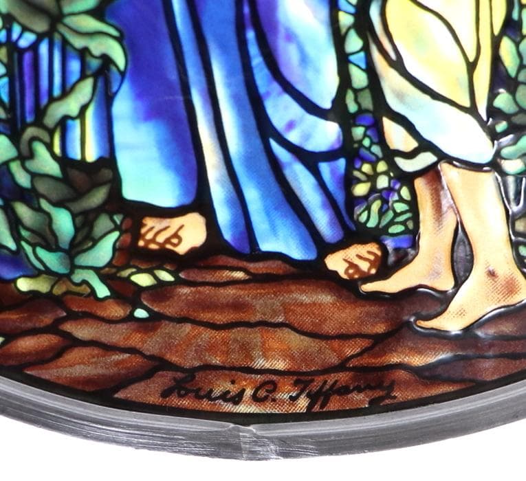 ティファニー ヴィンテージステンドグラス 聖ステファノ監督教会キリストと子供たち