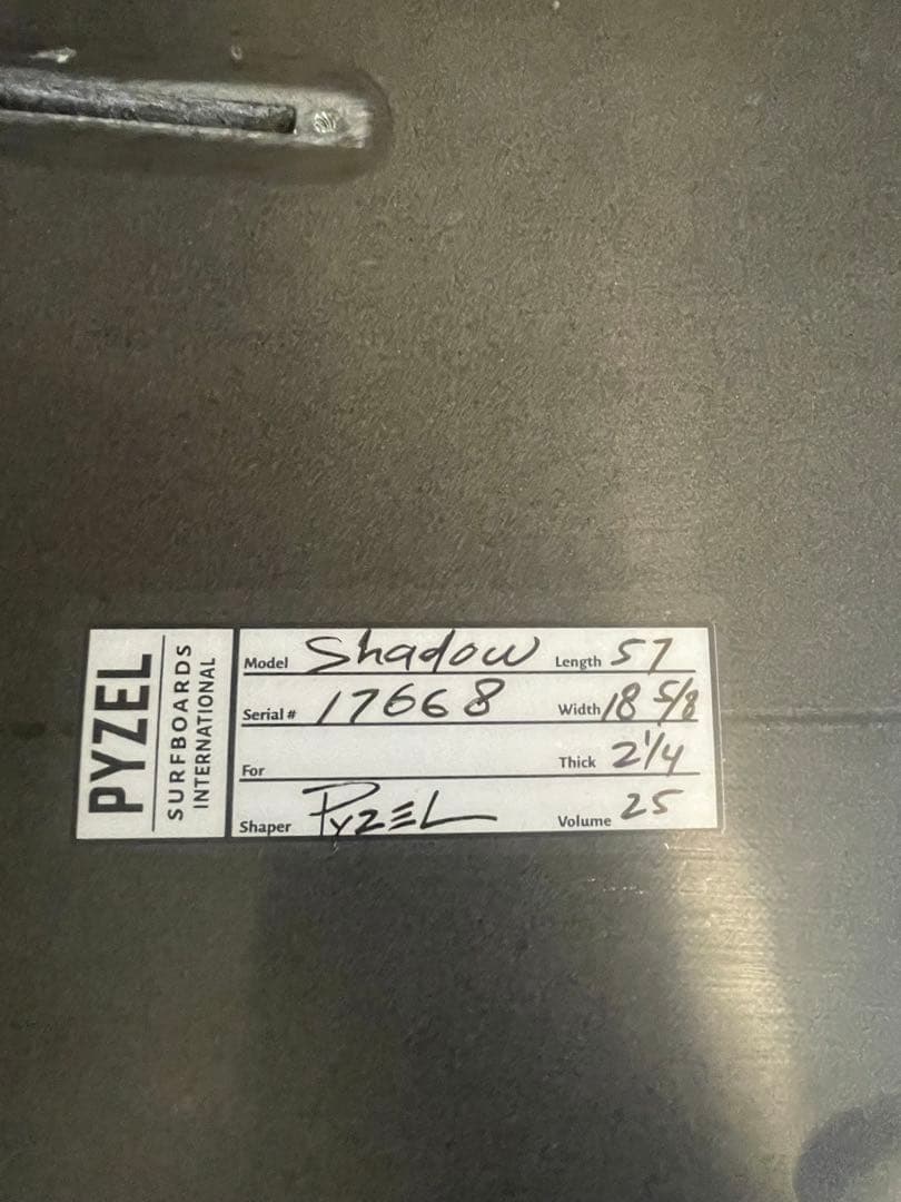 希少カラー！PYZEL パイゼル SHADOW サーフボード 5'7/25L