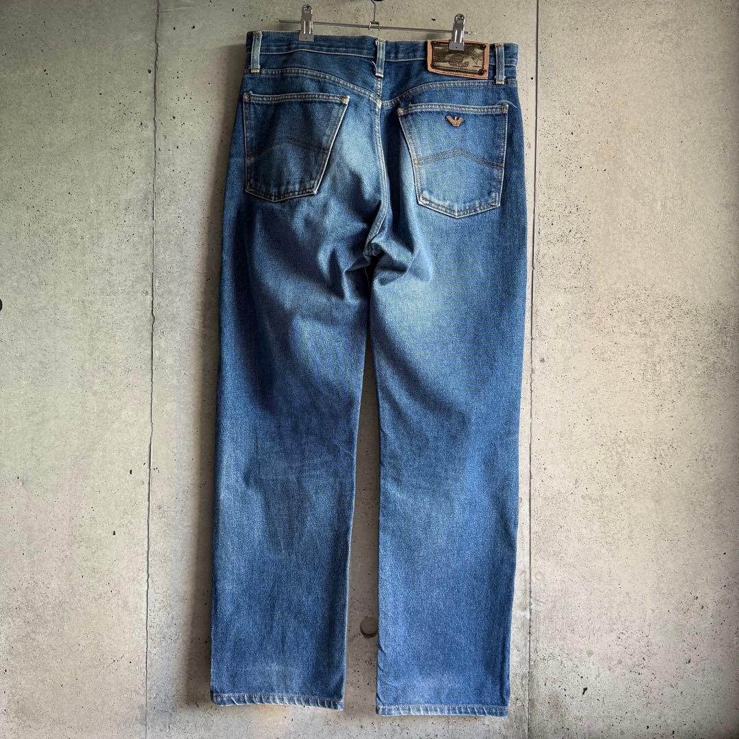 パンツ 90s ARMANI JEANS vintage wash denim W34