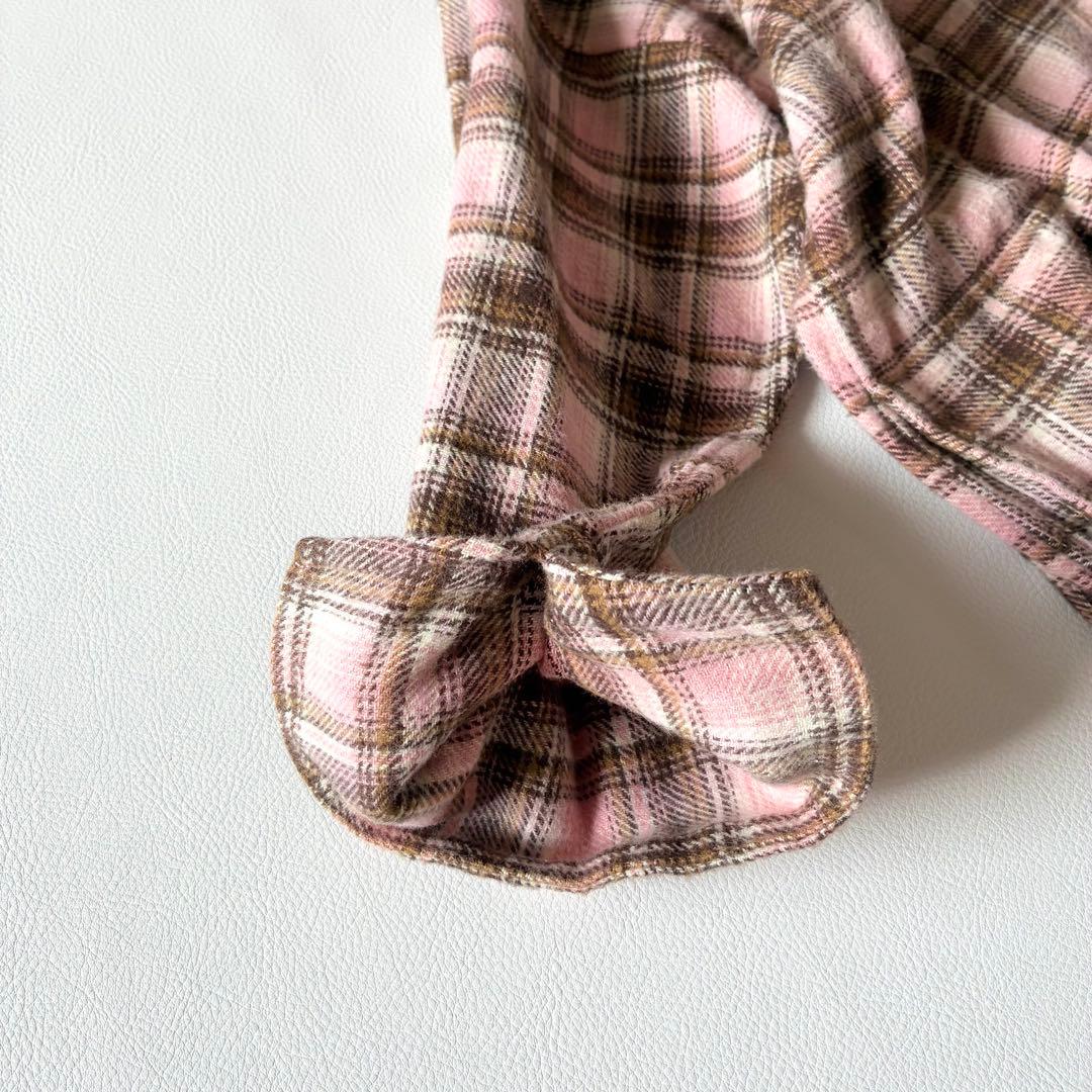 未使用タグ付き✨45R　現行　柔らか インドネルのフリルチュニック　刺繍入り