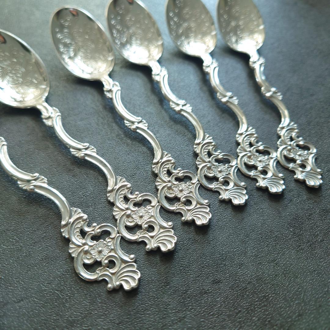 希少 美品 TH Marthinsen 830シルバー スプーン 6点