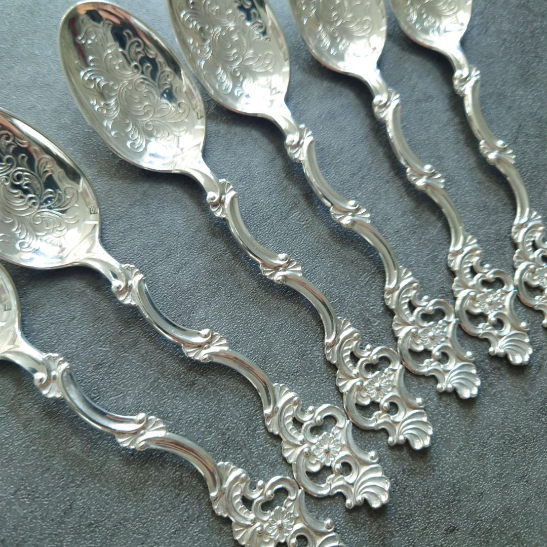 希少 美品 TH Marthinsen 830シルバー スプーン 6点