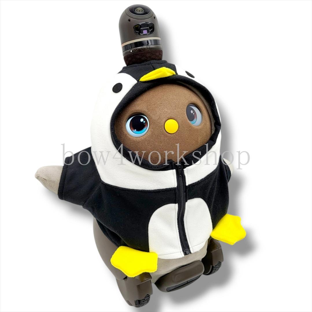 ラボット LOVOT ラボットの服ハンドメイド ペンギンちゃんパーカーブラック