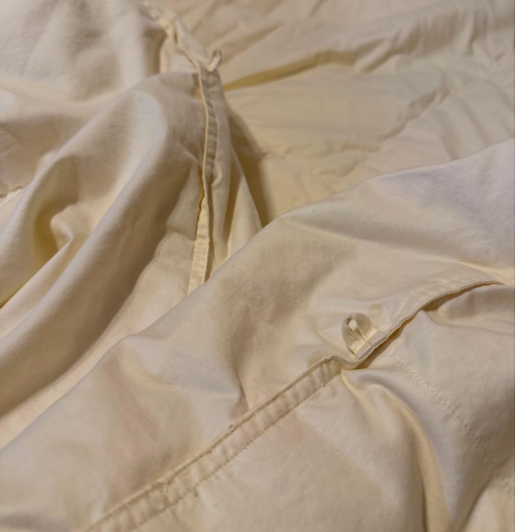 羽毛布団 セミダブル ホワイトグースダウン93% 二層立体キルト