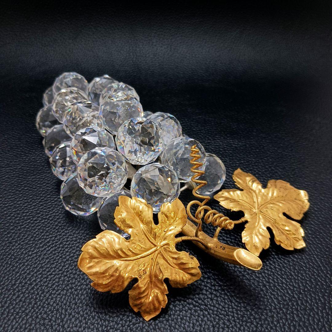 Y2435-3 SWAROVSKI スワロフスキー 葡萄 一房 大き目 オブジェ