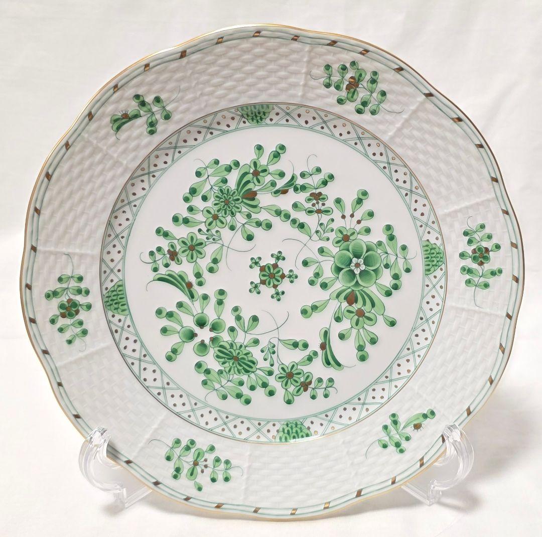 ヘレンド 森の宝物【22cmプレートペア】waldstein green