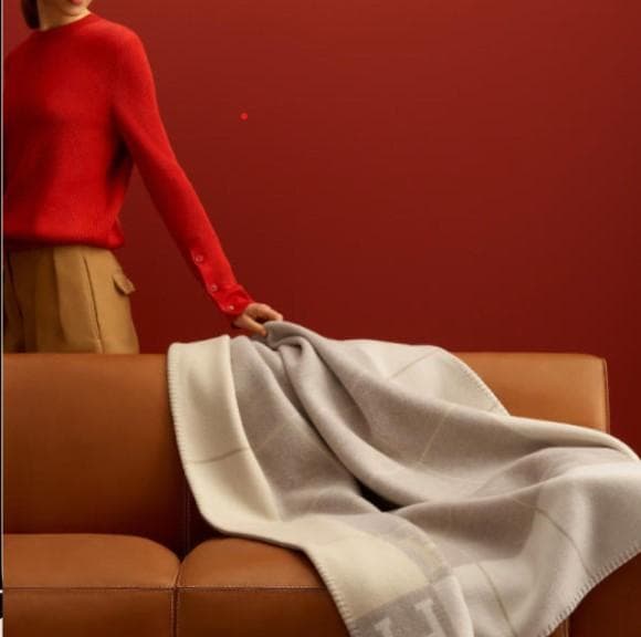 ハタケ【HERMÈS】エルメス ブランケット プレード アヴァロン カシ