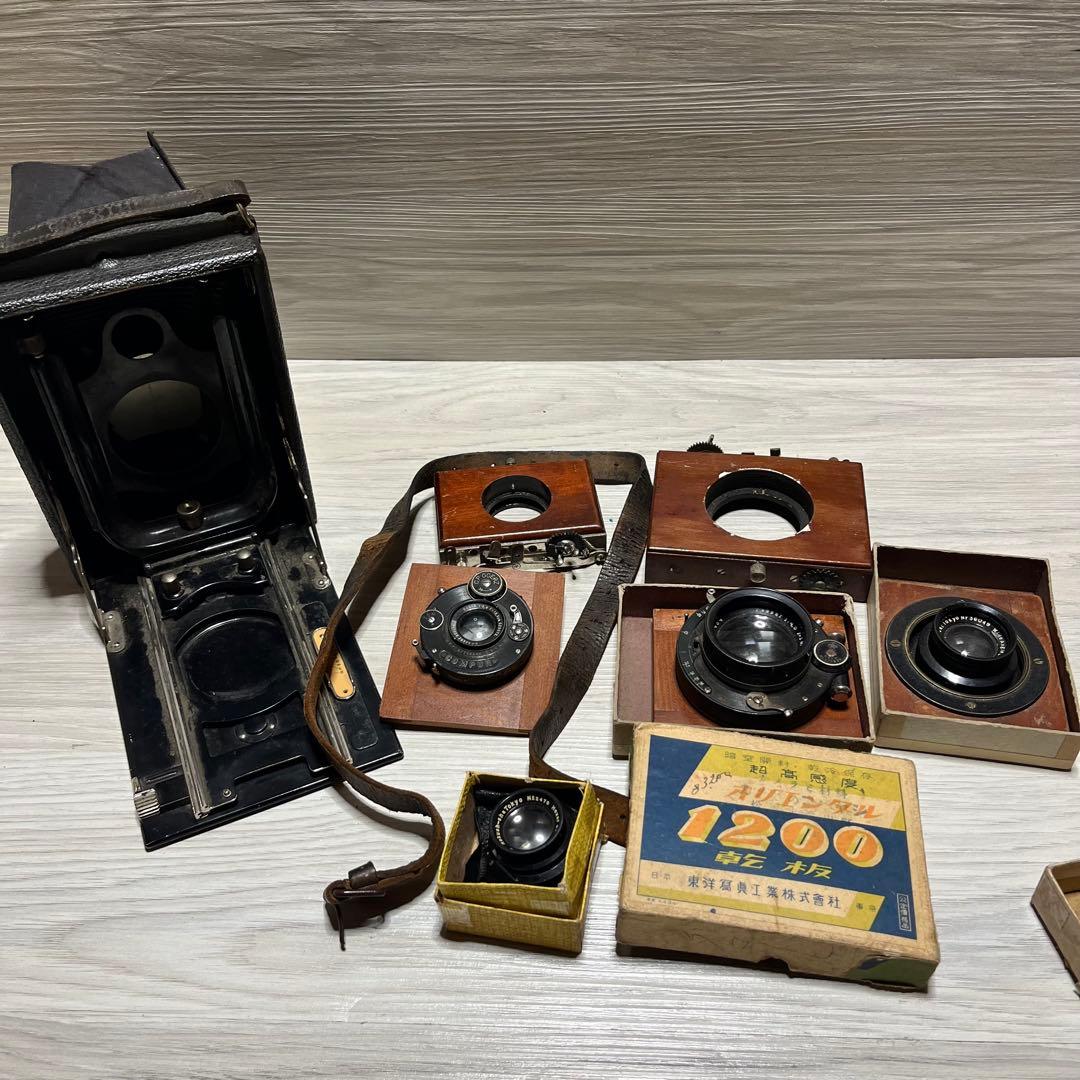 メ*】様 アンティーク　木製カメラ