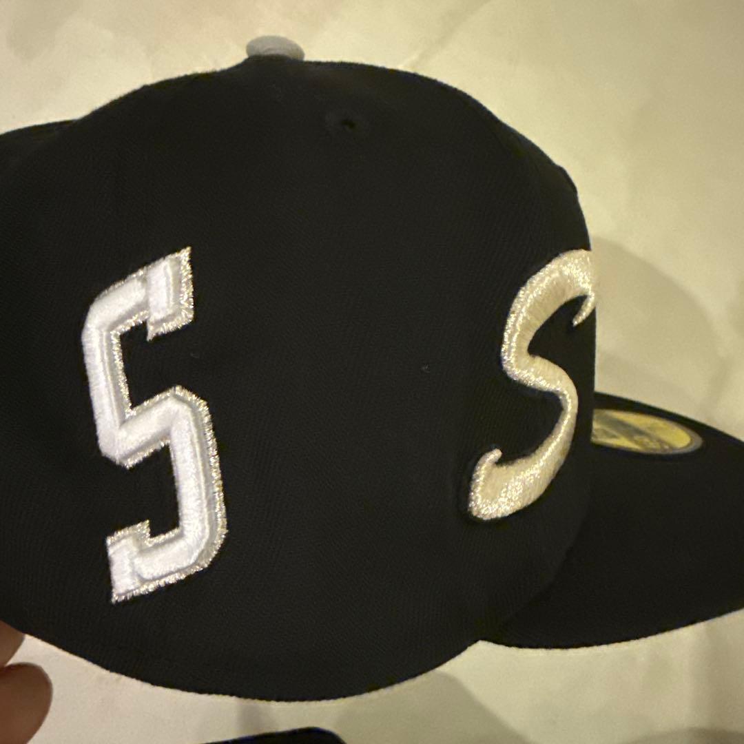 Supreme 59FIFTY ブラック キャップ 7 1/8