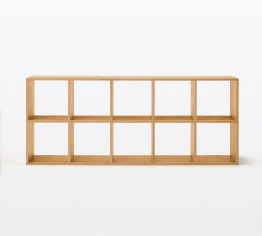 《専用》無印良品 スタッキングシェルフ 5段×2列 オーク 棚 木製家具