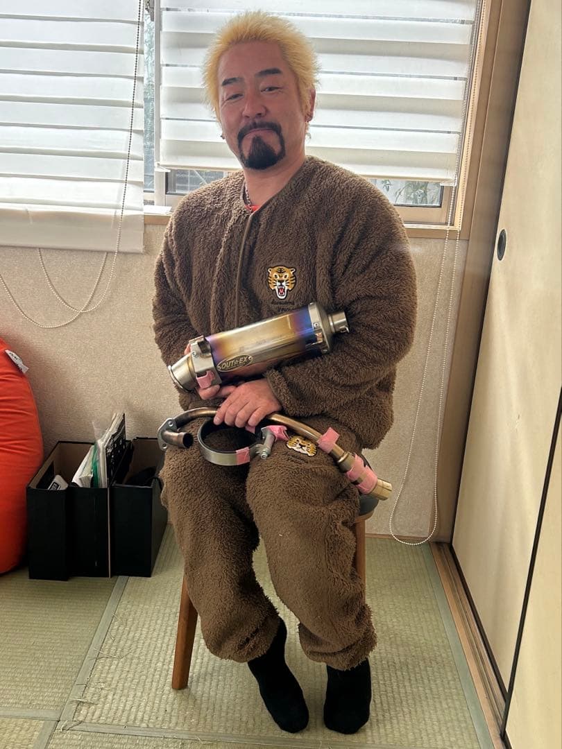 モンキー125 OUT EX JB03 ステンレスチタングラデーションサイレンサ