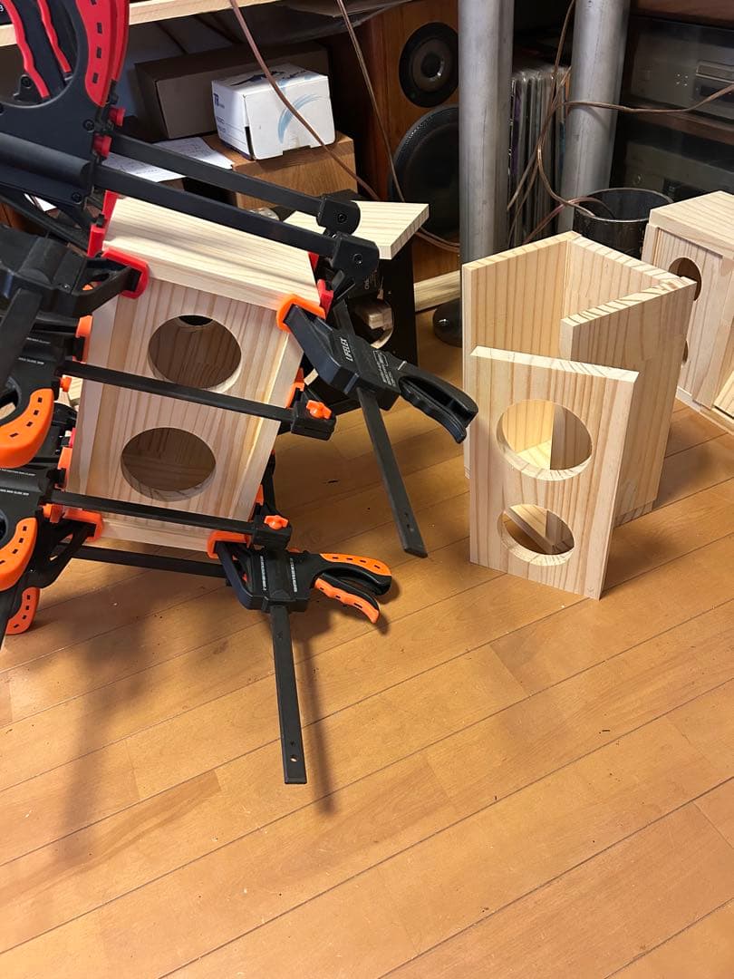 自作スピーカー ピエゾツイーター搭載2WAY密閉型スピーカー