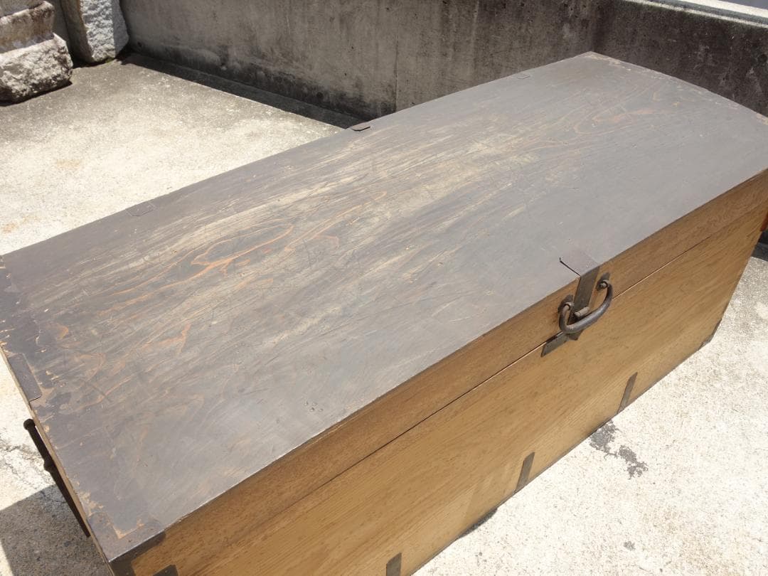 【中古】K▼長持 ながもち 古民具 箪笥 木箱 収納箱 (38642)