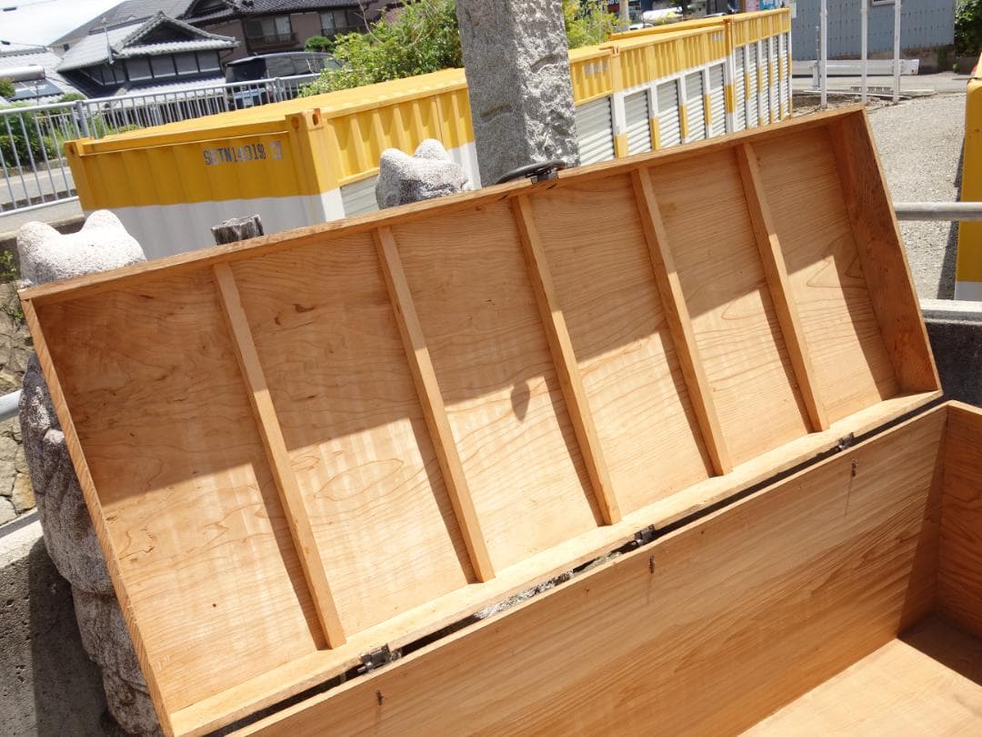 【中古】K▼長持 ながもち 古民具 箪笥 木箱 収納箱 (38642)