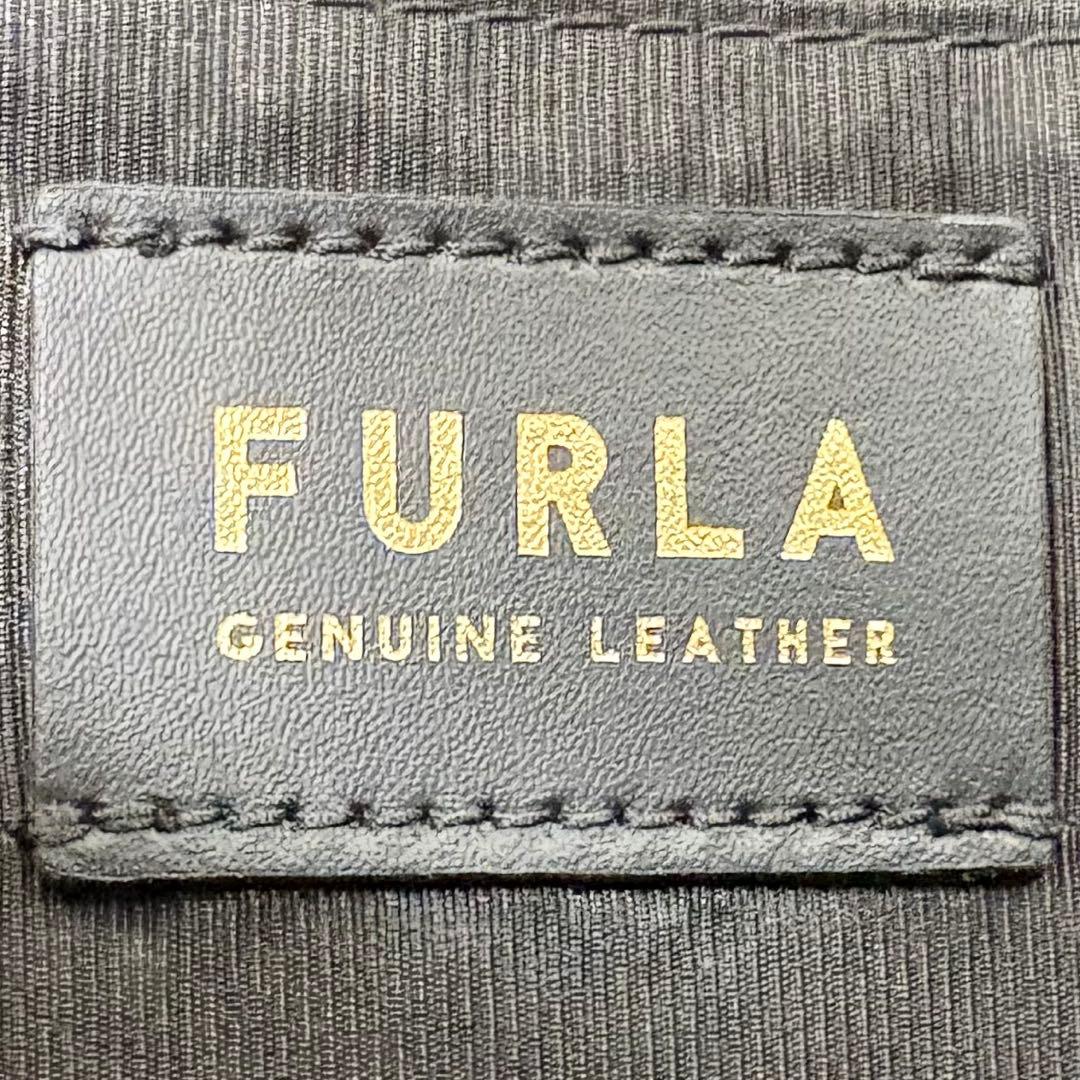 美品✨フルラ ショルダーバッグ 2way ソフィアグレイニー レザー ブラック