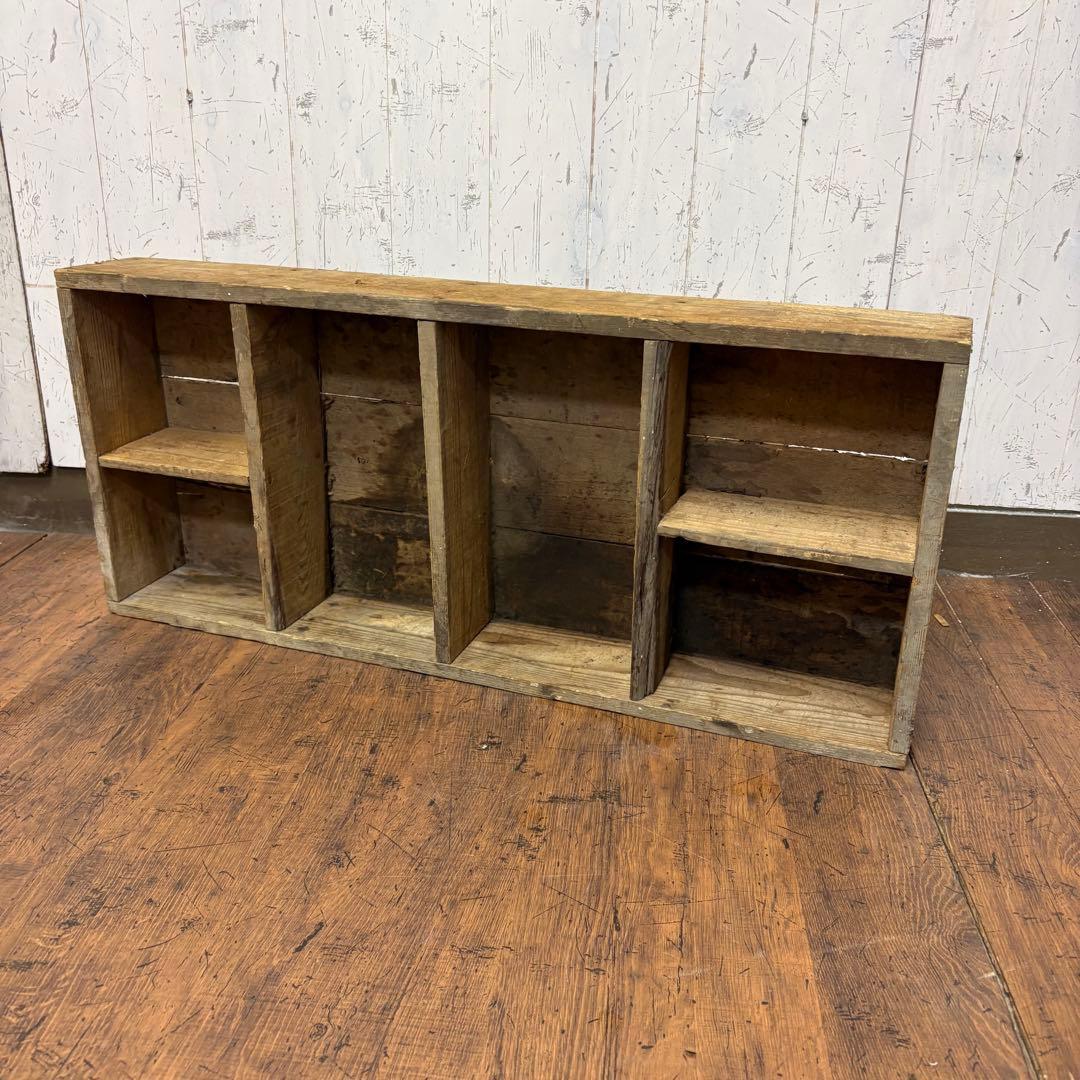 B1 昭和レトロ 古家具 古材 木製飾り棚 ディスプレイラック オープンラック