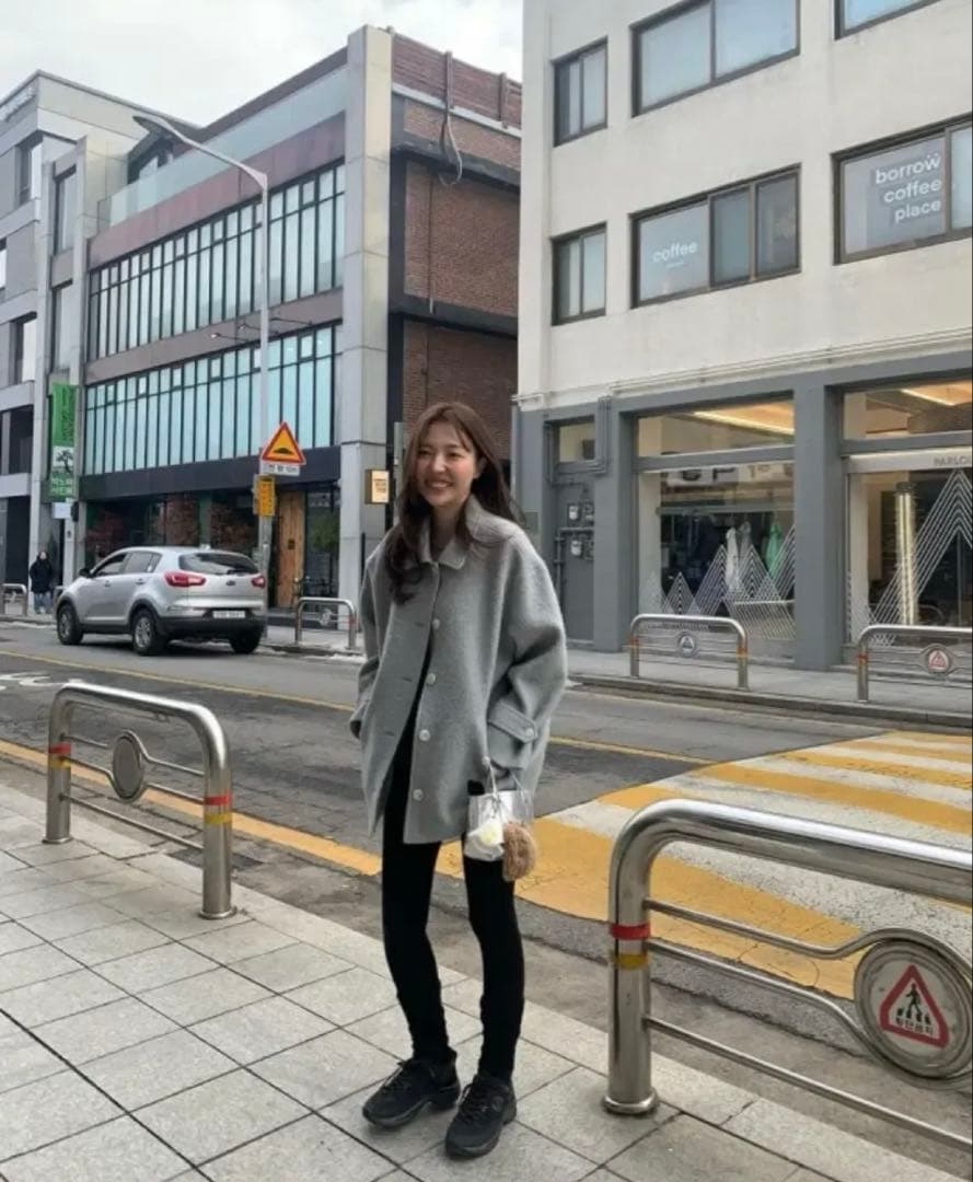 ジャケット・アウター tannat Boucle half coat