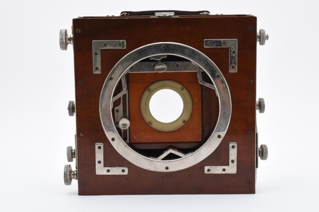 【希少な木製カメラ】ヤマザキ YAMAZAKI 大判カメラ ピントグラス付