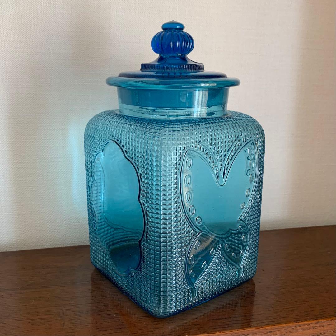 a　モダンガールの菓子瓶　あめや瓶　飴屋瓶