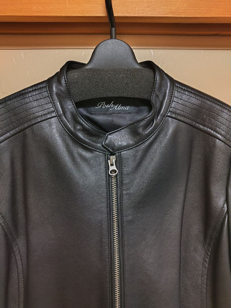 Posh Alma　ポッシュアロマ　ラムレザーライダースジャケット