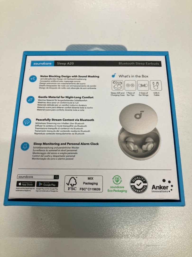 【ワイヤレスイヤホン　sound core】Sleep A20　L