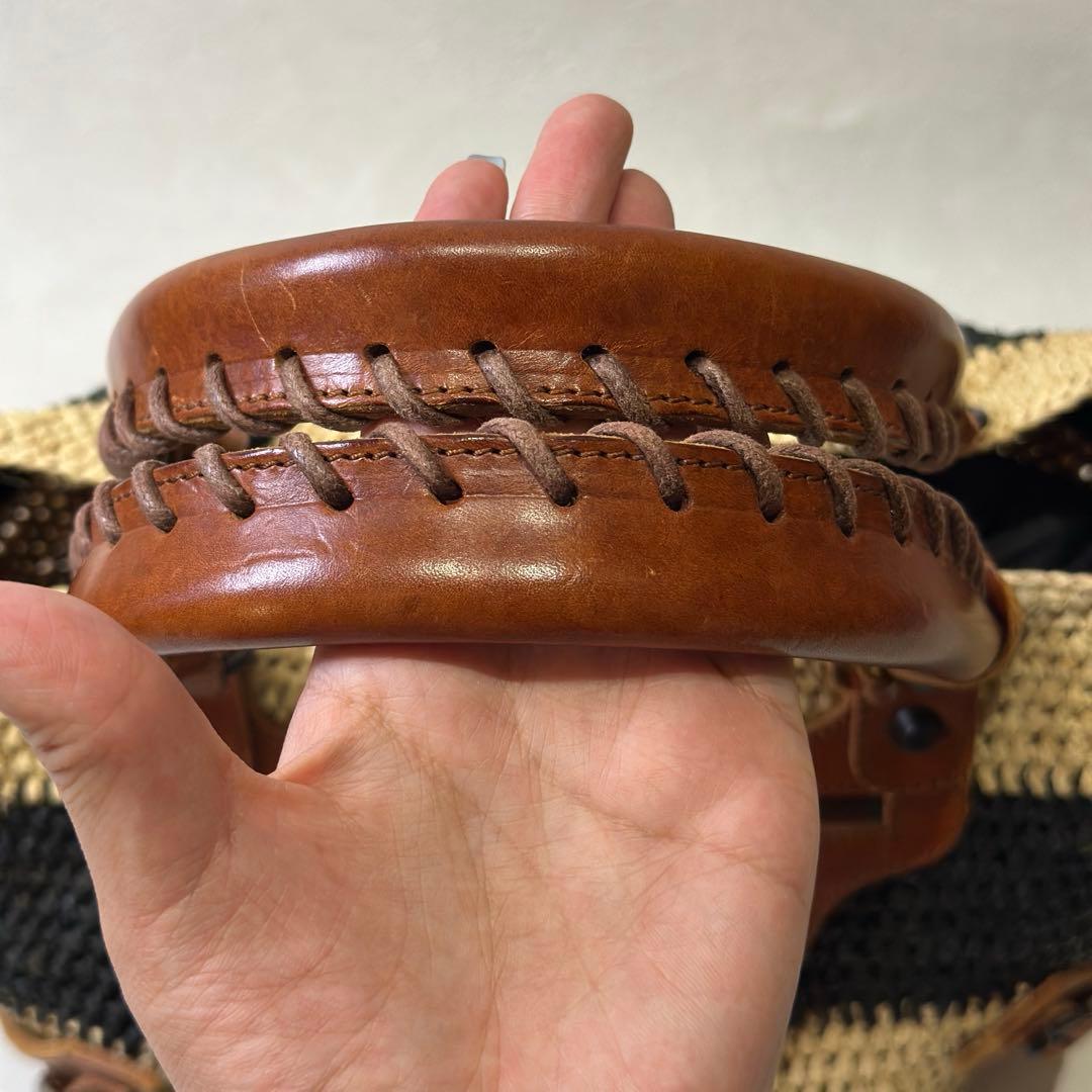 BALENCIAGA Le Cagole raffia bag cityシティ