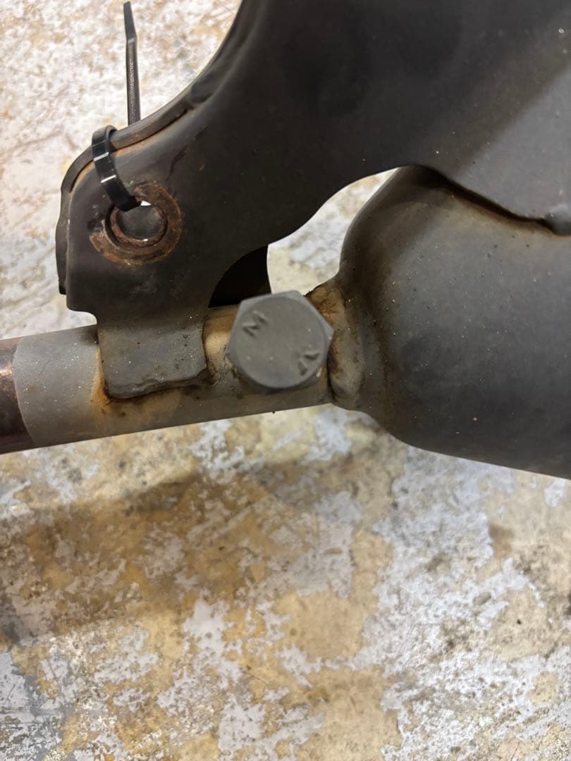 マフラー グレー スリムデザイン ボルトオン