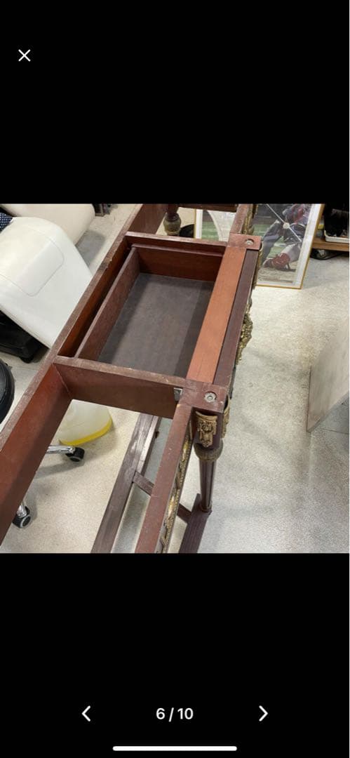 半額以下 スペイン製 大理石テーブル 木製テーブル 大理石天板