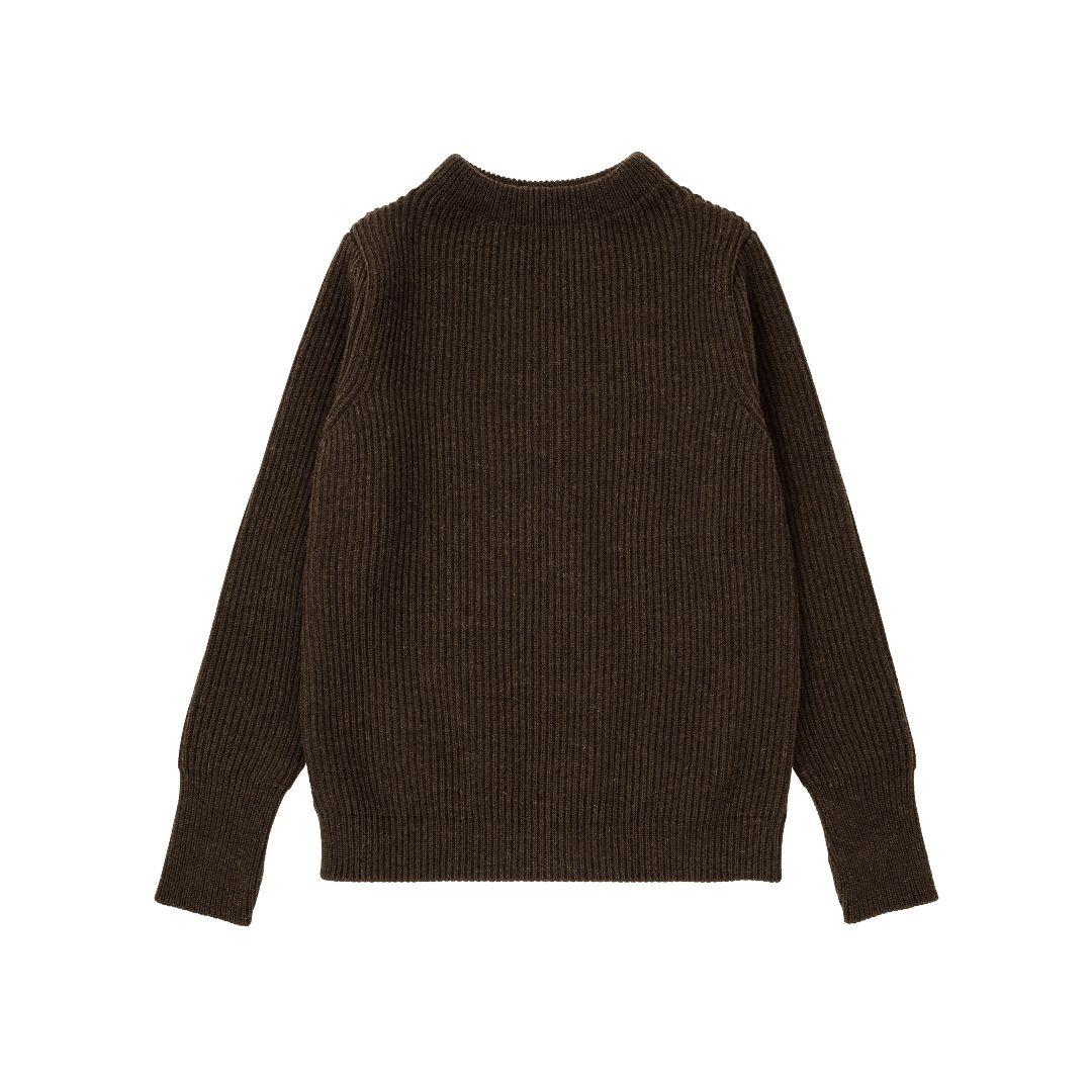 トップス ANDERSEN-ANDERSEN NAVY CREW NECK BROWN M