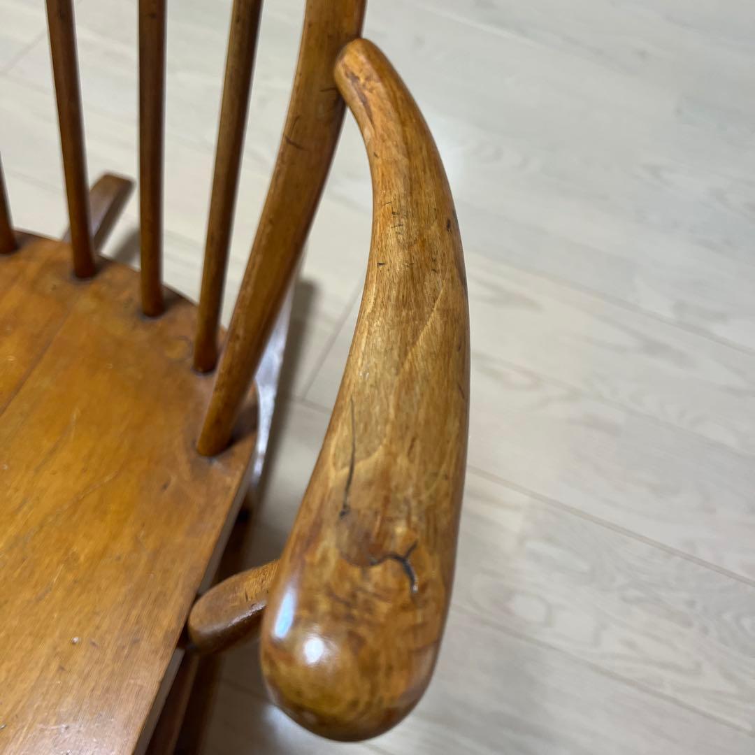 Ercol 木製 ロッキングチェア