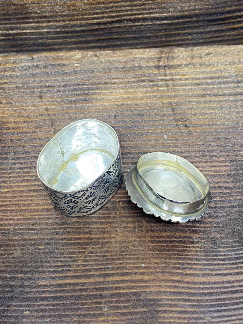 シルバー　小物入れ　インディアンジュエリー