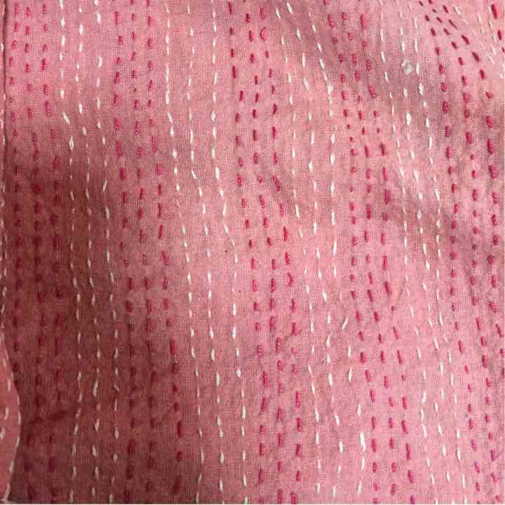 アジアン雑貨 リバーシブル マルチカバー 布 ピンク