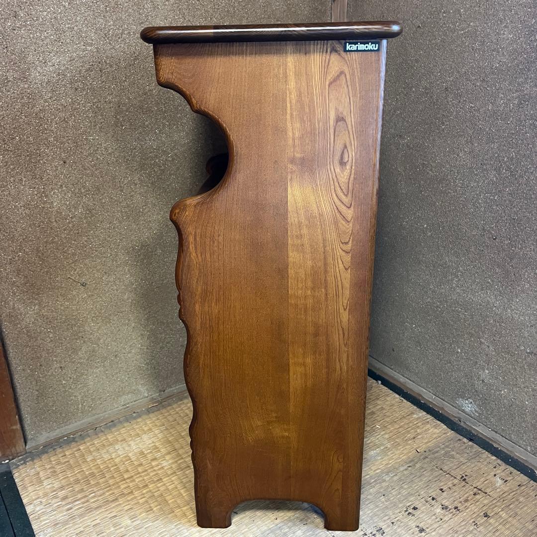 カリモク karimoku 昭和レトロ 木製サイドテーブル 電話台