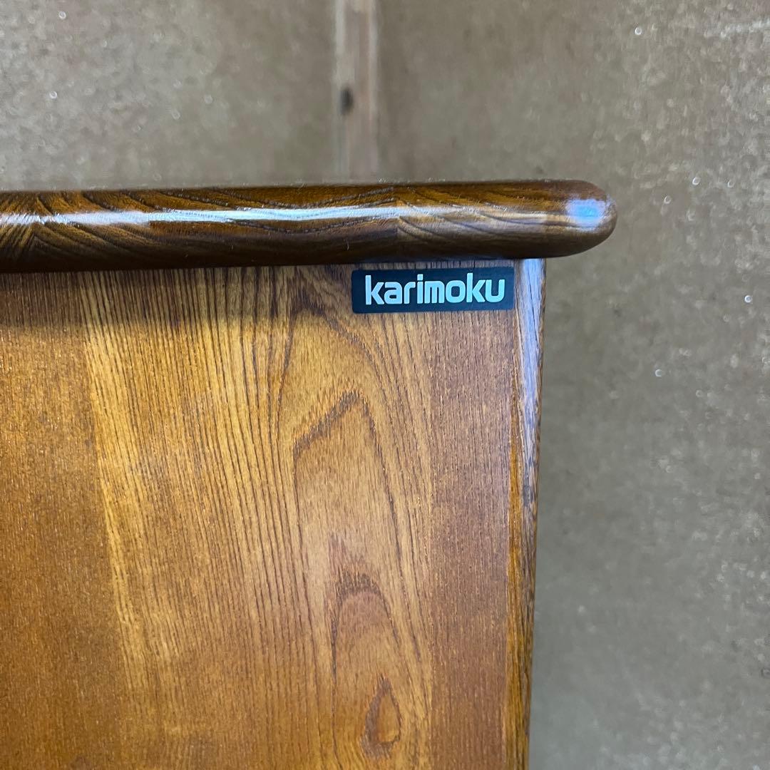 カリモク karimoku 昭和レトロ 木製サイドテーブル 電話台
