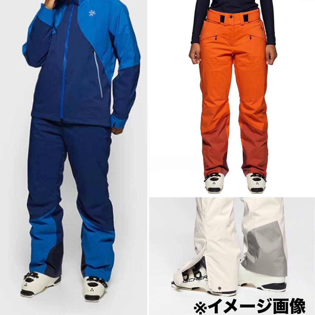 ゴールドウィン ウィメンズ ツートンカラー パンツ スカーレット オレンジ L