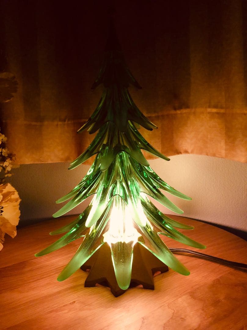 美品 レア HOYA クリスタル ツリー クリスタルライト