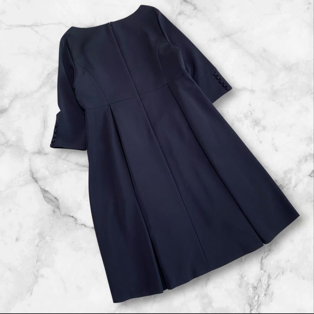 23区　VERYコラボ　クラッシータックワンピース　濃紺　大きいサイズ　50