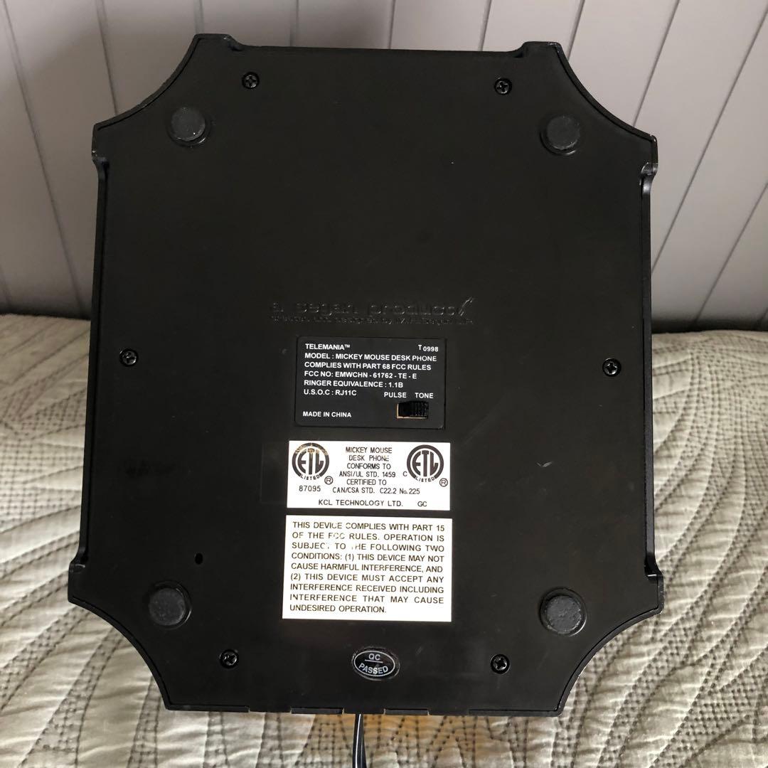 希少美品⭐️日本で使用可アメリカ限定ディズニーミッキーマウス電話機ビンテージ