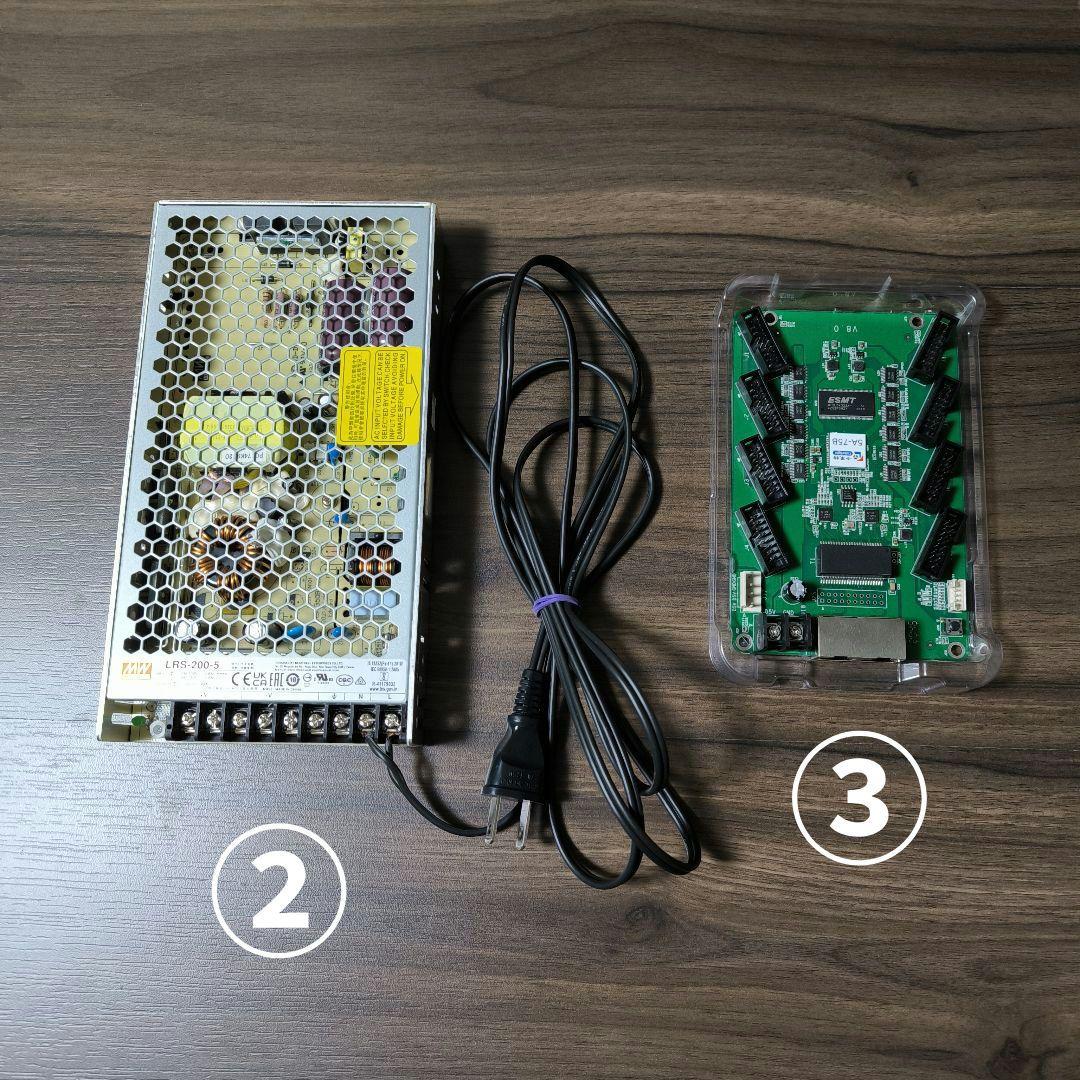 LED マトリクス パネル P3 80x40 RGB フレキシブル 25枚