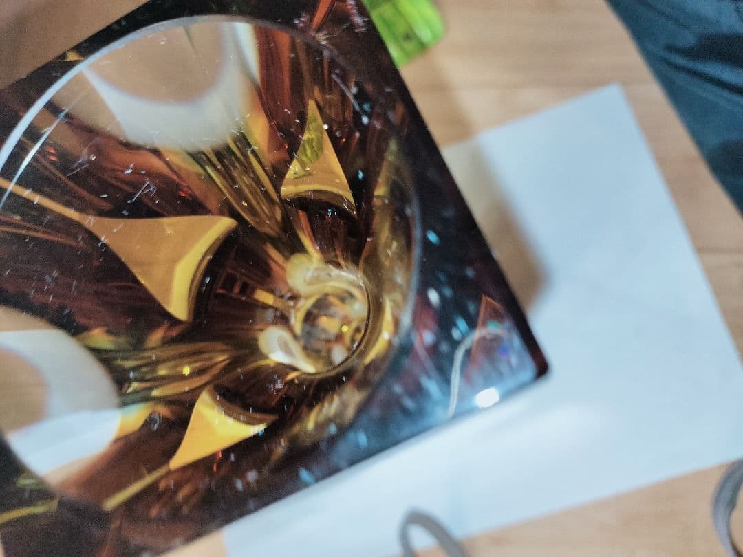 レア品　EXBOR チェコスロバキア ガラス アンバー 花瓶