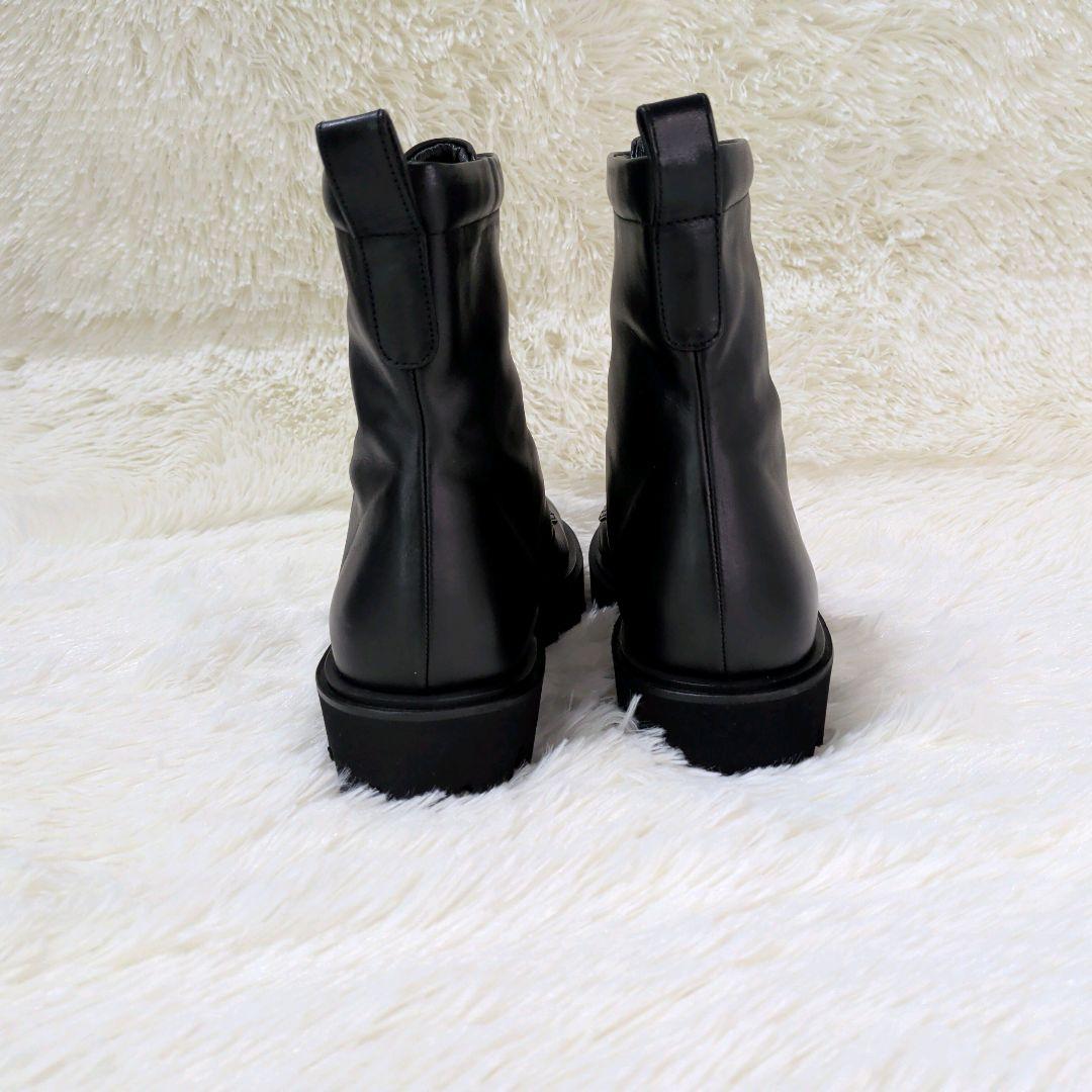 24AW✨️現行近　卑弥呼HIMIKO　フロントジップブーツ　ブラック　レザー