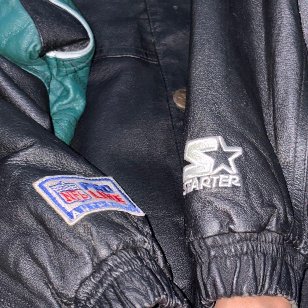 フィラデルフィア・イーグルスNFLオールレザージャケット　激レア　90s