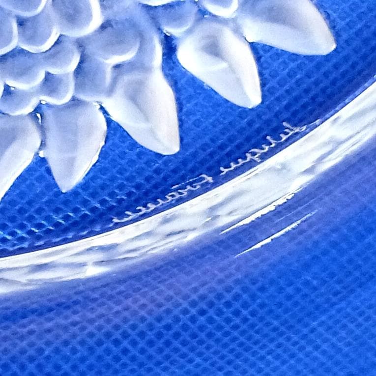 ラリック イーグル 鷲 イヤープレート クリスタルガラス 飾り皿 アンティーク