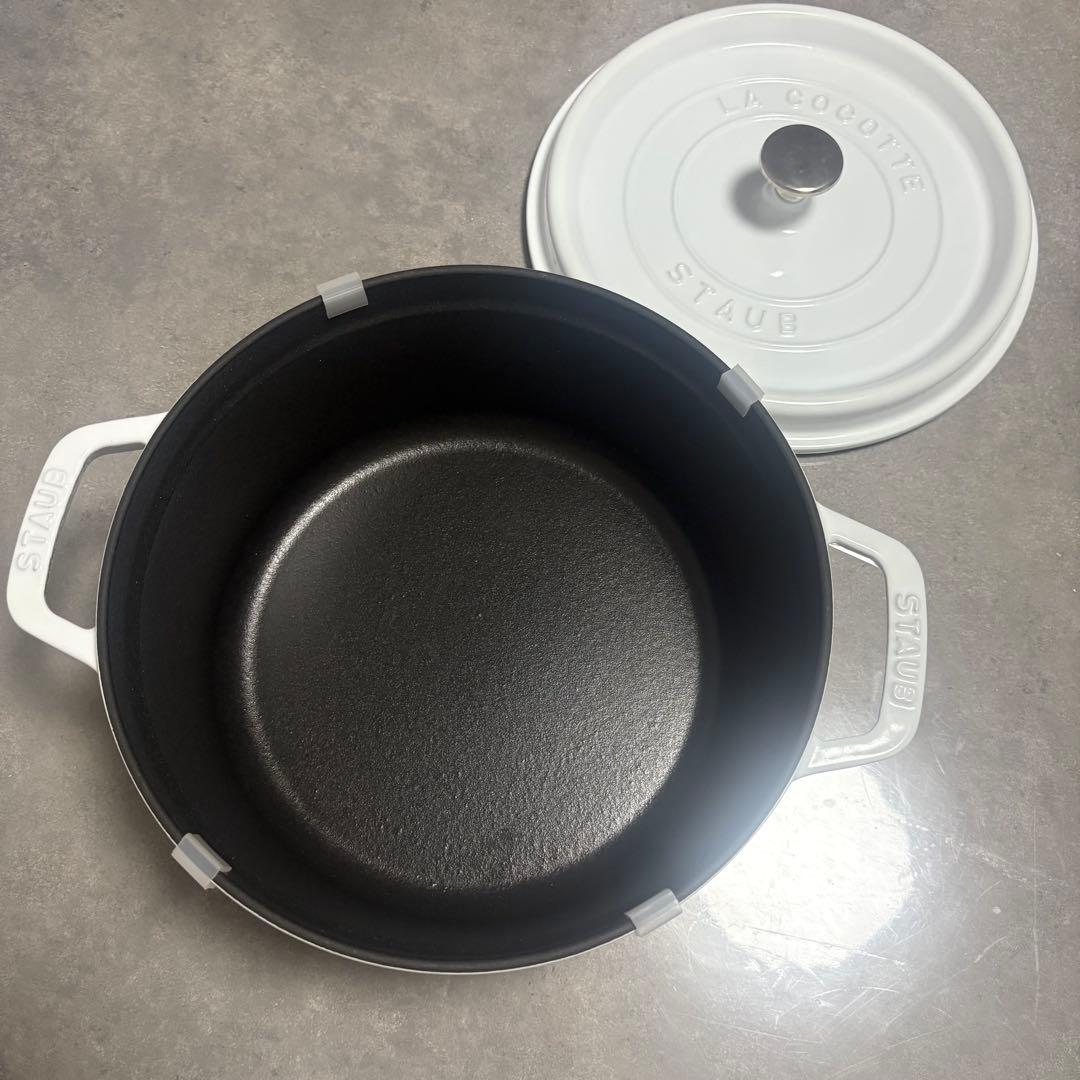 STAUB 24cm ホワイト