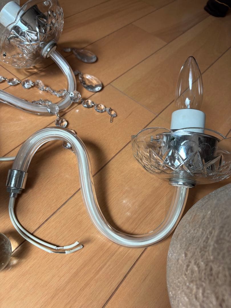 【ひろ】クリスタルシャンデリア【オーヤマ照明】