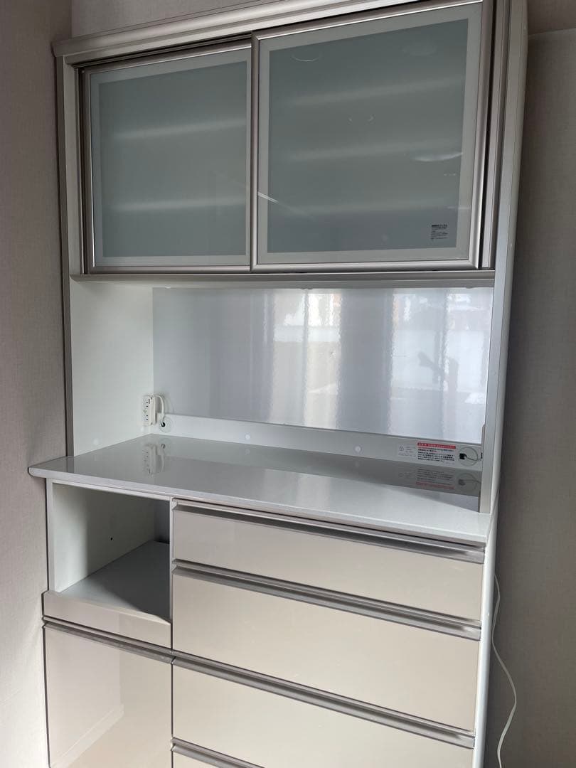 【超美品！匿名送料込み！】綾野製作所　110cm幅　キッチン収納 食器棚