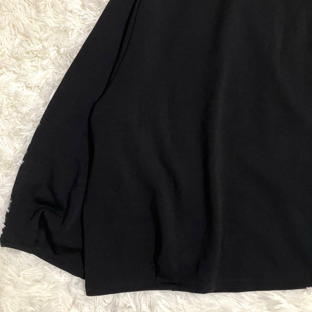 未使用タグ付 セオリー 23AW スウェットドロースリング ダンボールニット 黒