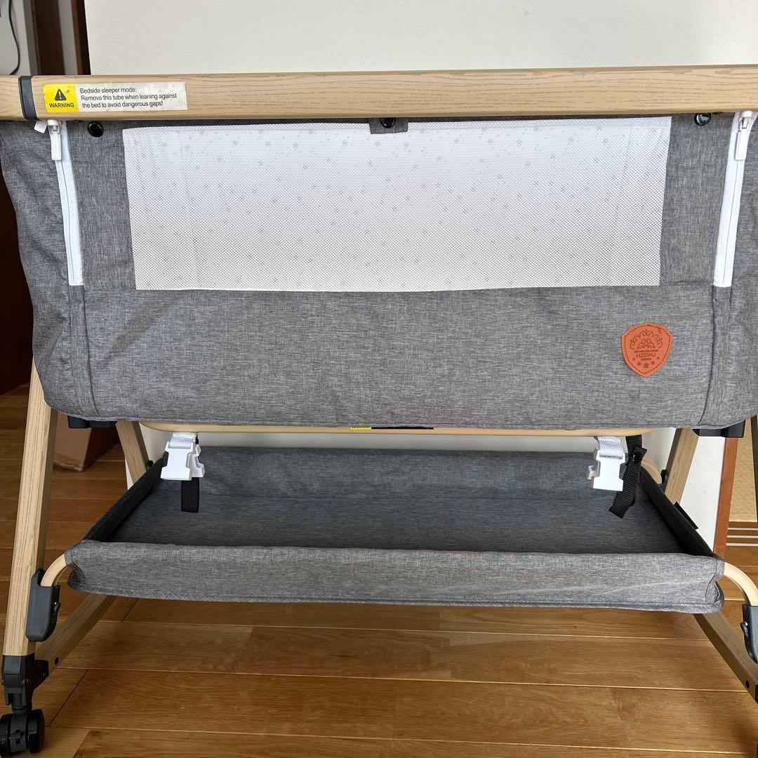 【ベビーベッド】可動ベビーベッドHZDMJダイソークッション付