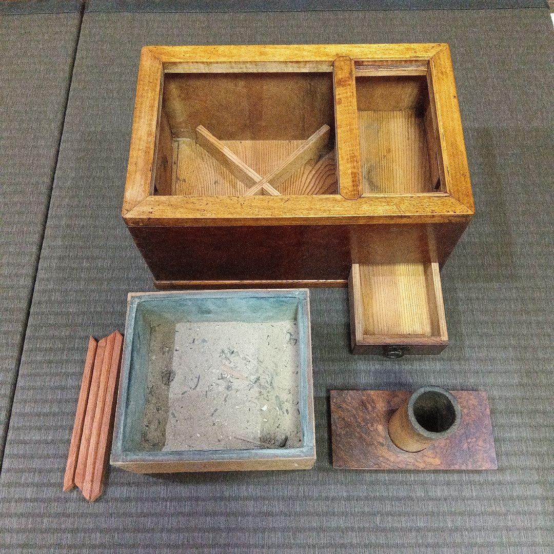 「ビィンテージ アンティーク」古美術 骨董 古道具 デスプレー 煙管盆 実使用品